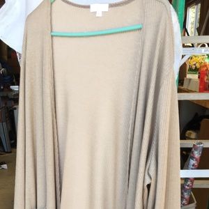 EUC Lularoe Sarah Cardigan Size XL Ribbed Fabric